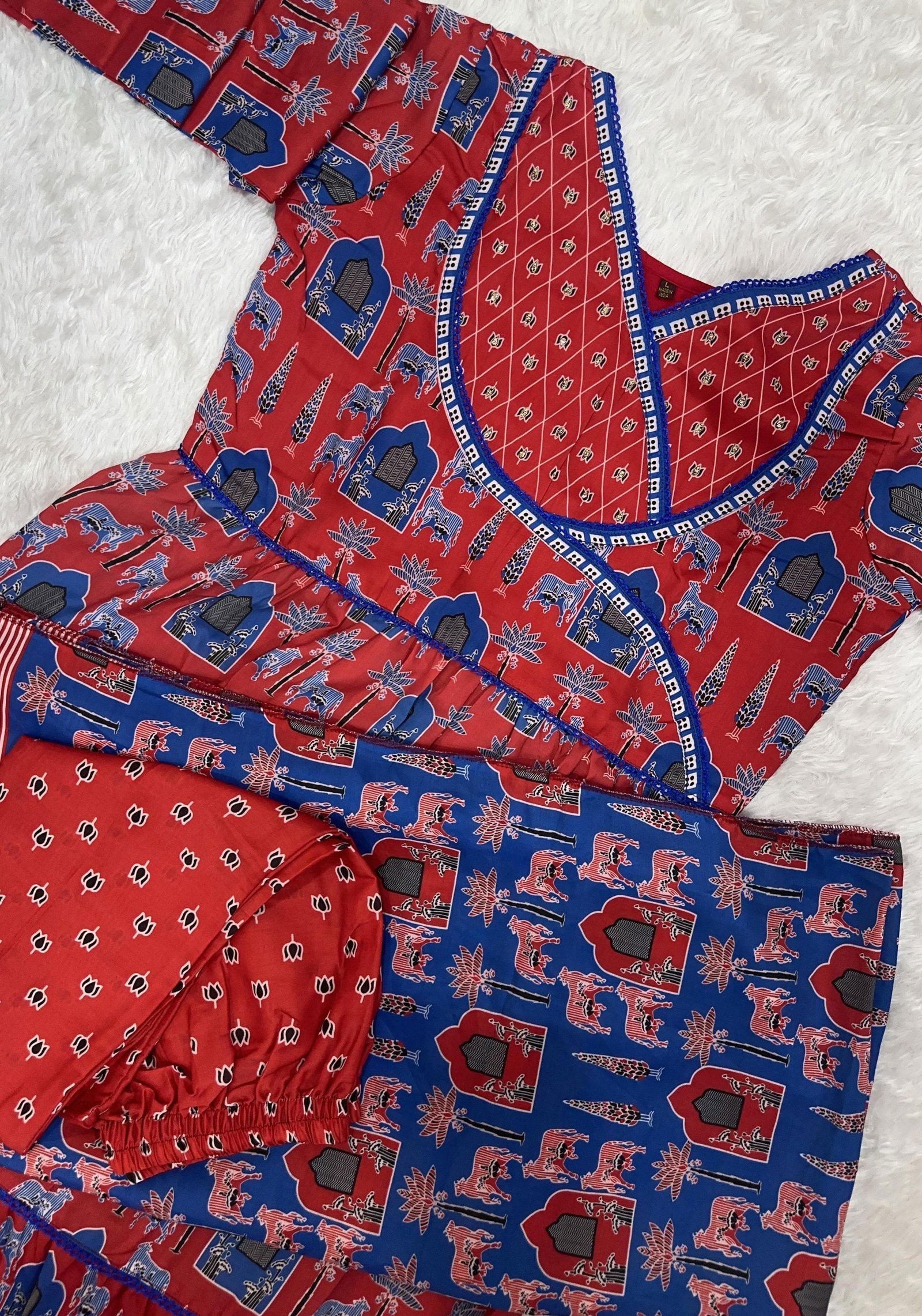 Keshav Pure Muslin Printed Kurti With Bottom Dupatta Exporters In India